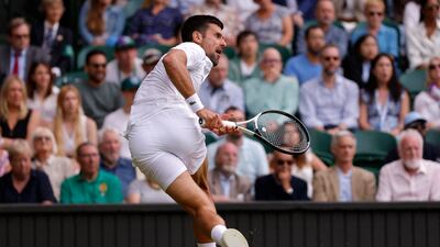 Novak Djokovic in action. Reuters
