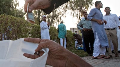 Asking for money illegally can lead to three months in prison and a fine of Dh5,000. Jeff Topping / The National