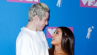 Pete Davidson and Ariana Grande, in Venus, attend the MTV Video Music Awards at Radio City Music Hall in New York, US, on August 20, 2018. EPA