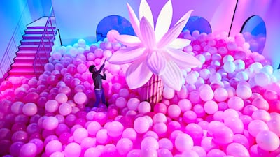 Bubble Planet combines immersive rooms with virtual reality at Manarat Al Saadiyat. Photo: Bubble Planet